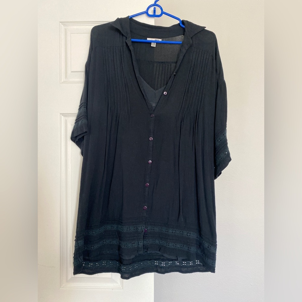 Amuse Society Black Shift Dress